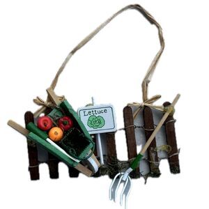 Handcrafted Handmade Gardening Lover Gardener Wooden Novelty Christmas Ornament